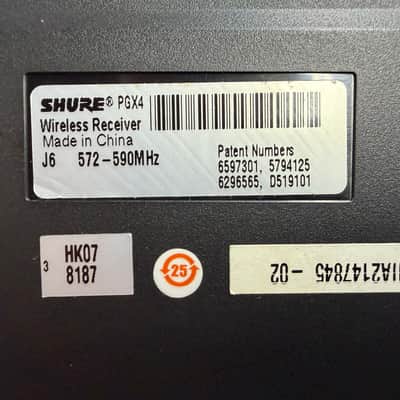 Shure Instrument Wireless System PGX1 PGX4 receiver and transmitter Guitar Bass image 7