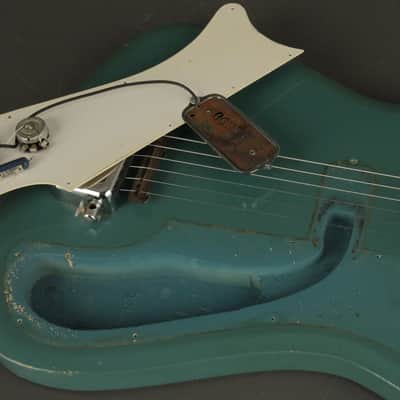 1965 SILVERTONE model 1417 L 1413 w/Vibrato TURQUOISE image 23
