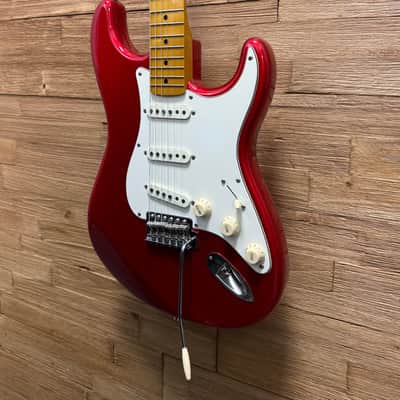 Squier Classic Vibe 50’s FSR Stratocaster - Candy Apple Red w/matching headstock -Upgraded tuners and pickups + sc image 6