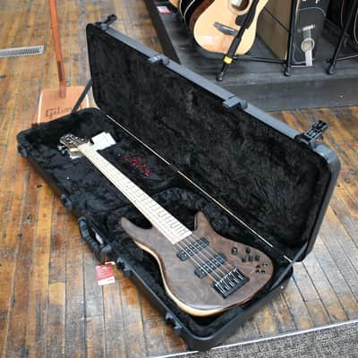 Fodera Emperor Elite 5-String Bass Walnut Burl w/Birdseye Maple Fingerboard, Hard Case image 9