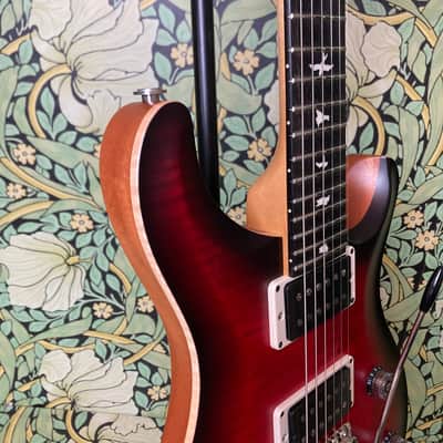 Paul Reed Smith CE-24 Satin Nitro Scarlet Sunburst 2017 image 6