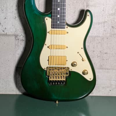 Valley Arts M Series Super Strat 80-90s Trans Aqua / Emerald Green image 2