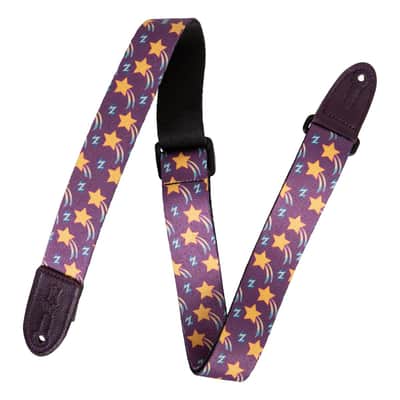 Levy's Junior Poly Series 1 1/2 inch Wide Kids Guitar Strap, Shooting Star image 1