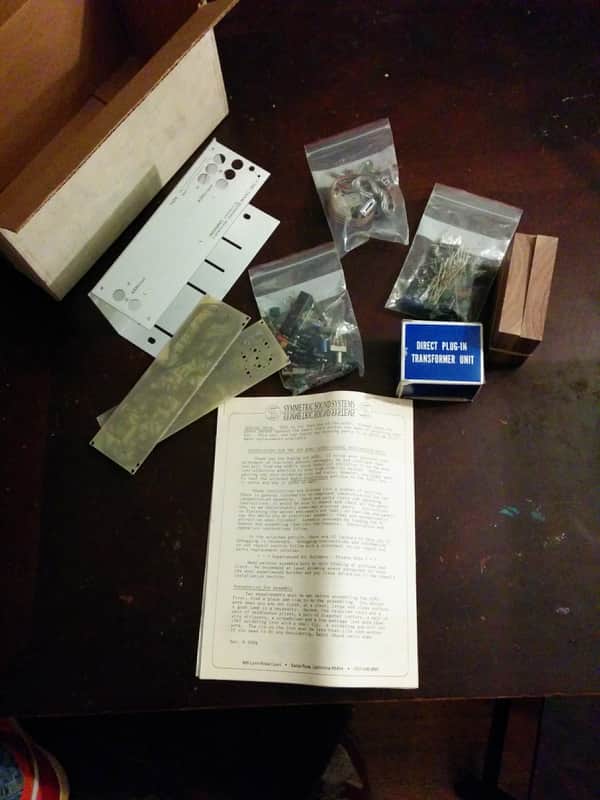 Symmetric Sound Systems SSS ASRU Noise Reduction Audio Expander Build Kit 1981 Walnut and Aluminum image 1