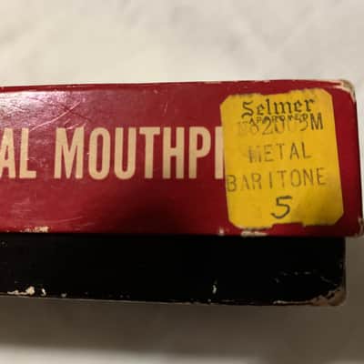 Brilhart level air baritone saxophone mouthpiece Baritone Saxophone 1980’s Silver and black resin image 5