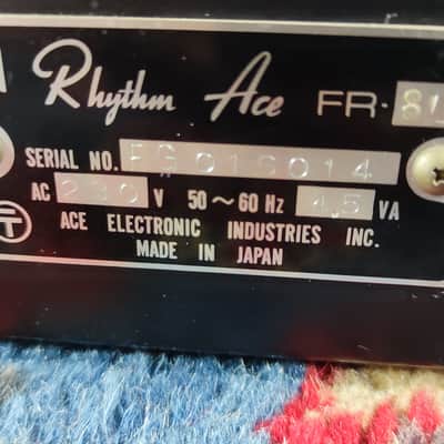 Ace Tone FR-8L Rhythm Ace 1960s - Black / Wood (Serviced / Warranty) image 7