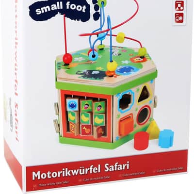 SMALL FOOT 4244 Motorikwürfel Safari Motorikspielzeug image 9