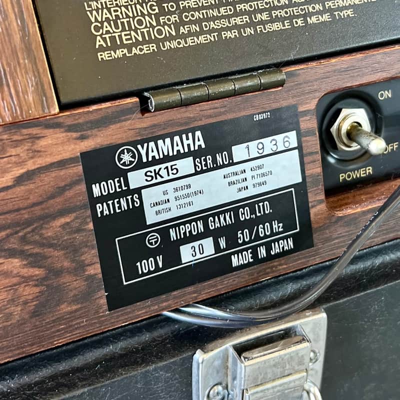 Yamaha SK-15 analog poly-synth 1970's original vintage MIJ Japan