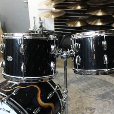 Slingerland 4-Piece Drum Set 12-13-16-22 1970s - Black image 8