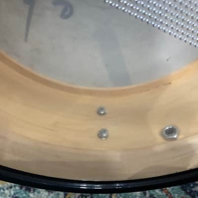 DW Terry Bozzio's 5x13" Collector's Craviotto Solid Shell Snare Drum 1998-Transparent Black Satin Oil image 24