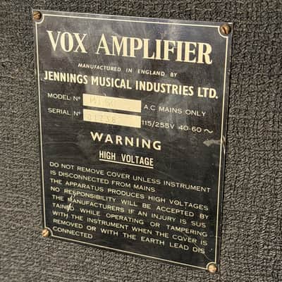 JMI Vox MT60 w/ Cabinet + Trolley 1965 - Serviced image 6