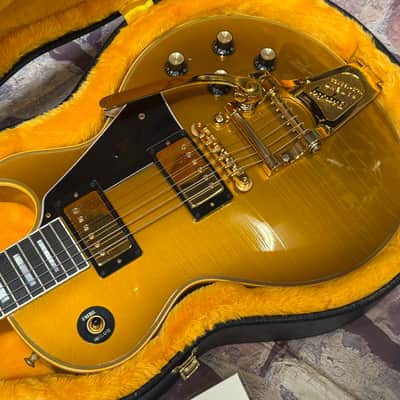 Gibson Custom Shop 1968 Les Paul Custom Double Gold Bigsby Murphy Ultra Light Aged New Unplayed Auth Dlr 10lb 8oz #968 image 14