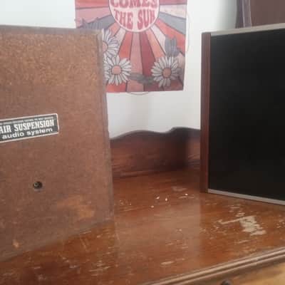 Vintage Advance Air Suspension Audio System Wood Speakers image 5