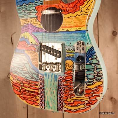 Squier Classic Vibe '50s Custom Art Telecaster " Water Werks 5 " image 9