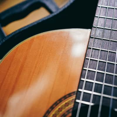 1999 Ryoji Matsuoka M50 – Handcrafted in Japan| Solid Top | Hard Case  | Vintage Classical Tone image 11
