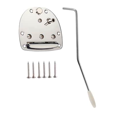Jaguar / Jazzmaster Style Tremolo Vibrato Assembly with Locking Button - Chrome image 7