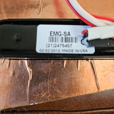 Left-Handed EMG SA Loaded Strat Pickguard - Solderless / Tested image 5