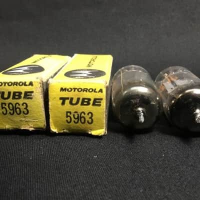 NOS PAIR MOTOROLA (RCA) 5963 Audio Amplifier VACUUM TUBES Tested USA 5.3343-D image 4