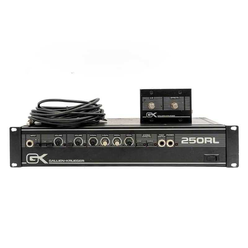 Gallien-Krueger 250RL Stereo Guitar Amp Head 100W with Footswitch Chorus Echo image 1