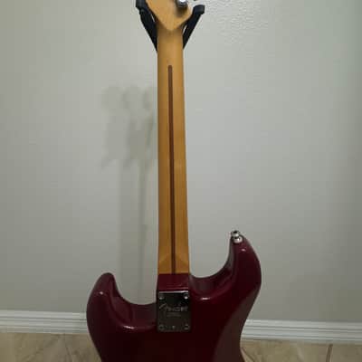 Fender American Deluxe Fat Stratocaster HSS with Rosewood Fretboard 1999 - 2001 - Crimson Transparent image 7