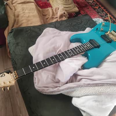 Charvel Pro mod san dimas 1 HH Floyd Rose Seymour Duncan Miami blu image 5