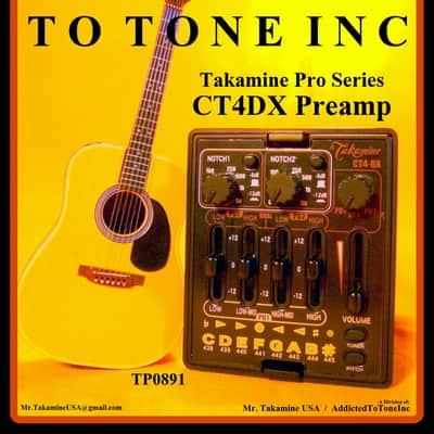 Takamine CT4-DX Dual Parametric Acoustic Guitar Preamp with Built in Chromatic Tuner image 1