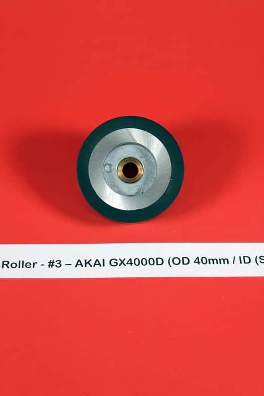 Akai GX-4000D Reel to Reel Pinch Roller 1970's - 1980's - Black / Silver - #3 image 1
