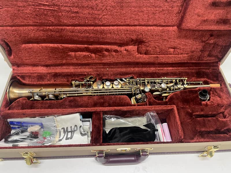 Sax Dakota SDSSXG-707 XG Series Soprano Saxophone Hand Burnished