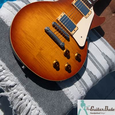 1990 Greco "Mint Collection" EG59-60 1958-59 Les Paul Standard Copy  - Vintage SunBurst - Made in Japan (FujiGen) - Pro Set-Up w Perfect Frets/Action/Intonation image 9