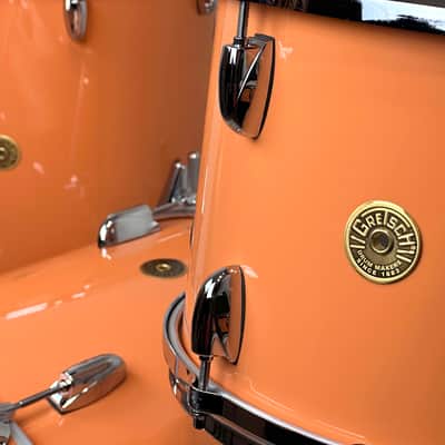 Gretsch 22/13/16/6.5x14" USA Custom Drum Set - Exclusive Cameo Coral Gloss Lacquer image 5