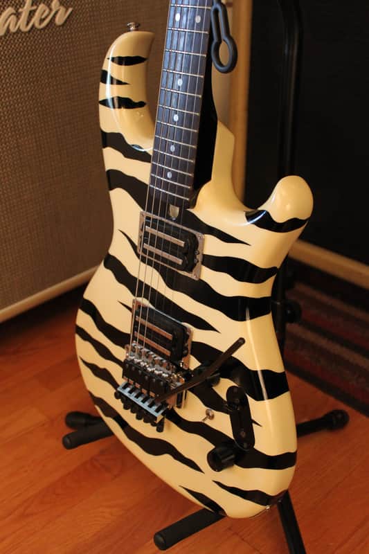 1984 Aria Pro II RS Inazuma V in Zebra Stripe | Reverb