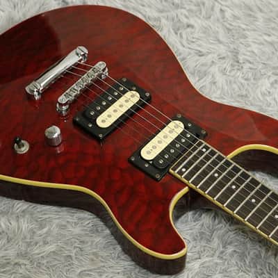 1990's made Fernandes APG-55 Flame maple top PRS style Made in Korea image 2