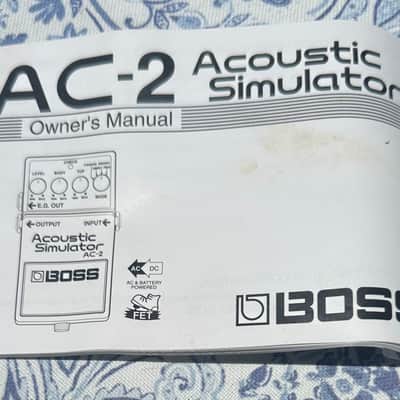 Boss AC-2 Acoustic Simulator (Silver Label) 1997 - 2006 - Yellow image 6