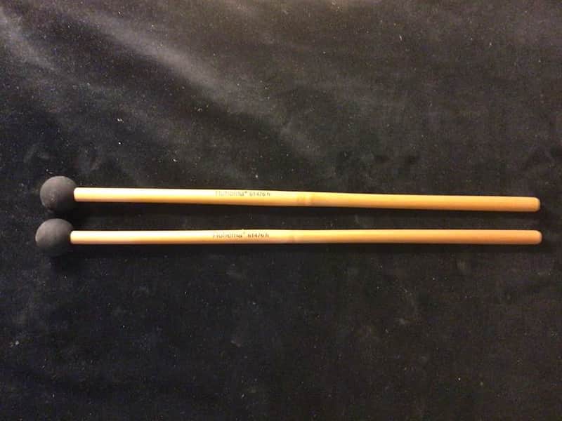Rohema Percussion - Percussion Mallets Hard Rubber 25MM Ball (Made in Germany) Bamboo Handle image 1