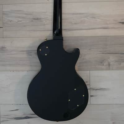 AIO SC77 Left Handed Electric Guitar - Solid Black *Cream Inlay w/SKB-56 Hard Case imagen 12
