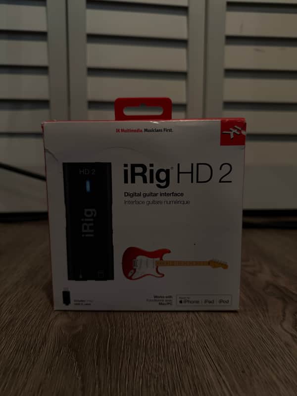 IK Multimedia iRig HD 2 Mobile USB Guitar Interface 2010s - Black image 1