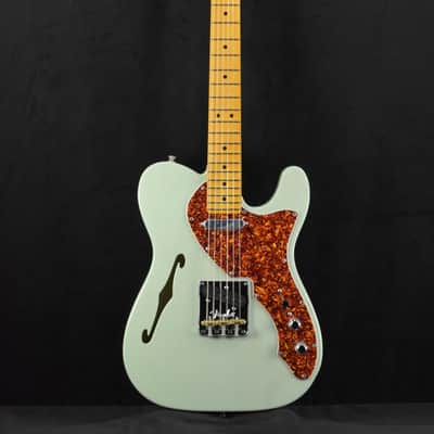 Fender American Professional II Telecaster Thinline Transparent Transparent Surf Green Maple Fingerboard image 2