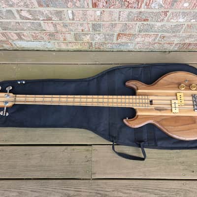 Vintage Late 1970's S. D. Curlee Standard Medium Scale Bass Guitar w/ Fender Gig Bag! image 2