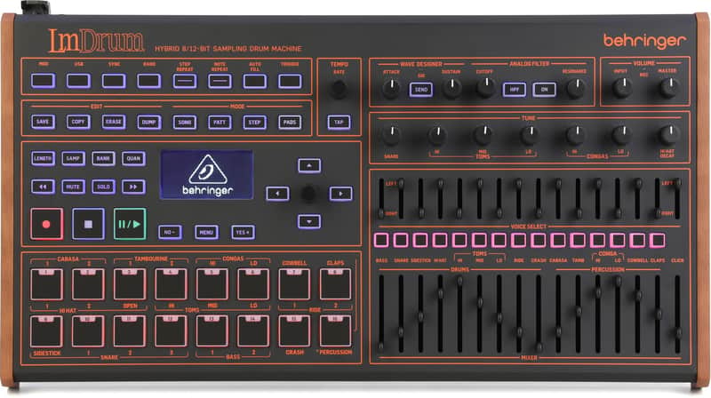 Behringer LmDrum Hybrid Sampling Drum Machine image 1