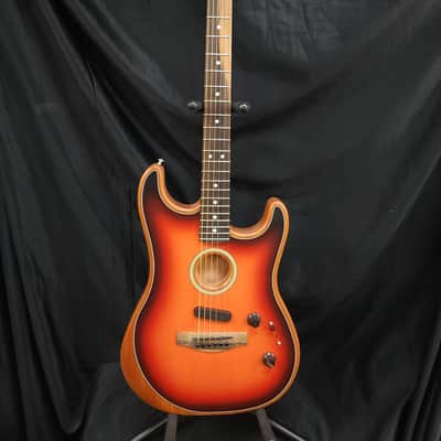 Open Box - Fender American Acoustasonic Stratocaster, Ebony Fingerboard, 3-Color Sunburst