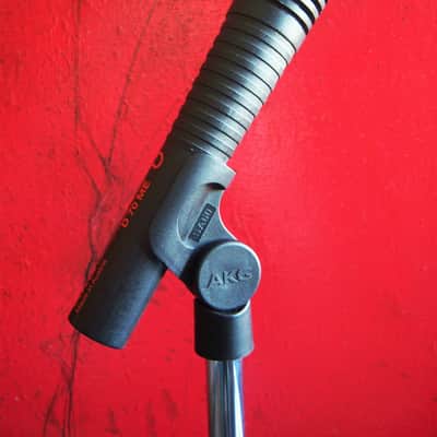Vintage RARE 1980's AKG D70ME dynamic cardioid microphone 620 OHMS w mic clip drums horns image 11