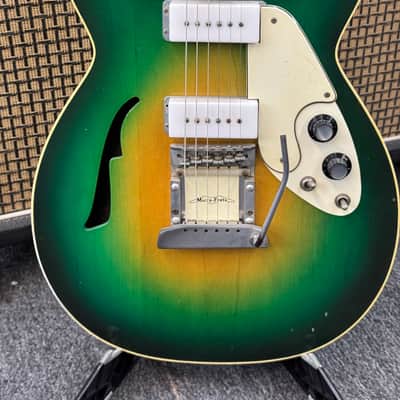 Micro-Frets Spacetone 70s - Martian Green Burst image 1