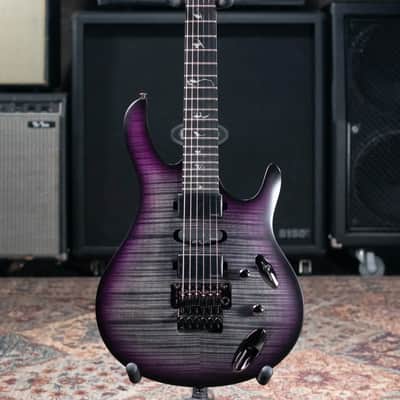 PRS SE Herman Li Signature Chleo Electric Guitar - Charcoal Purple Burst with Gig Bag image 3