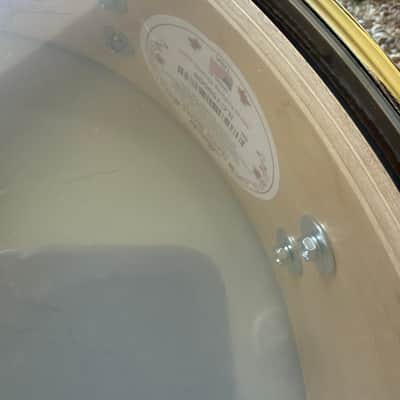 Ludwig 4x14 Classic Maple Piccolo Gold Sparkle Snare Drum image 8