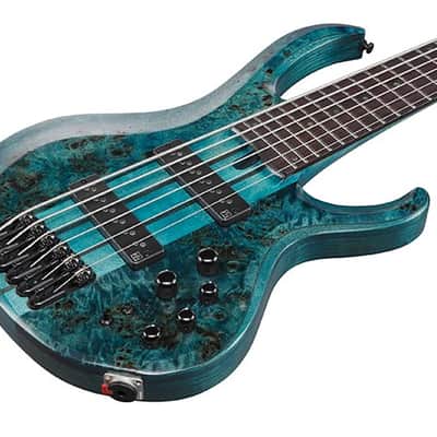 Ibanez BTB946 COL 6 String Electric Bass. Cosmic Blue Low Gloss image 6