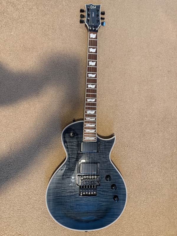ESP LTD EC-1001 FR with Pau Ferro Fretboard 2019 - 2020 - See Thru Black image 1