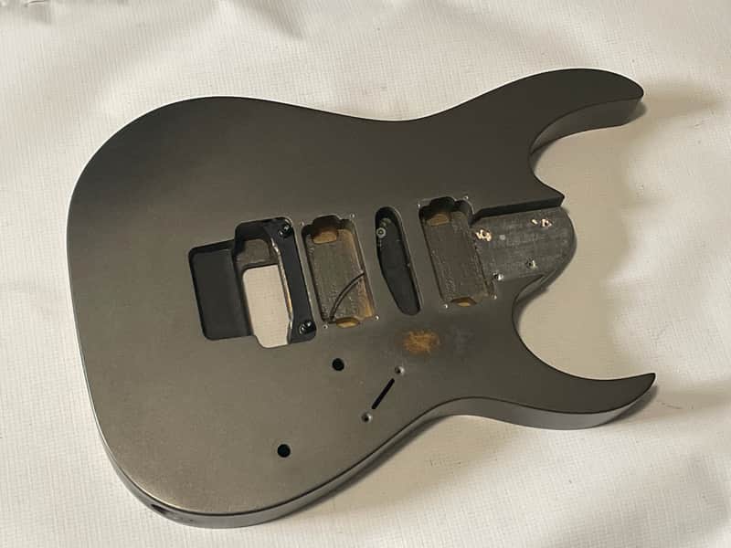 2010's Indonesian Ibanez RG5EX1 Grey Pewter Basswood Guitar Body Floyd Ready image 1