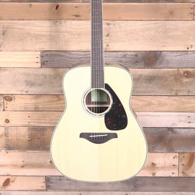 Yamaha FG830 Acoustic Guitar Natural imagen 4