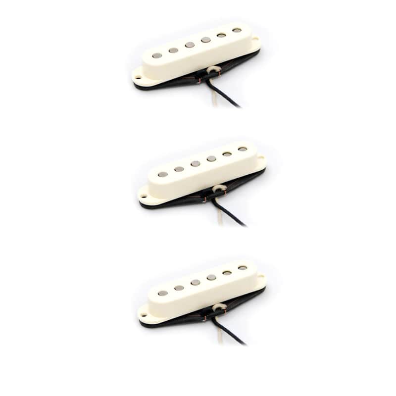 Porter Pickups - 1960’s Strat Stratocaster Pickup Set for Electric Guitar - Aged White image 1