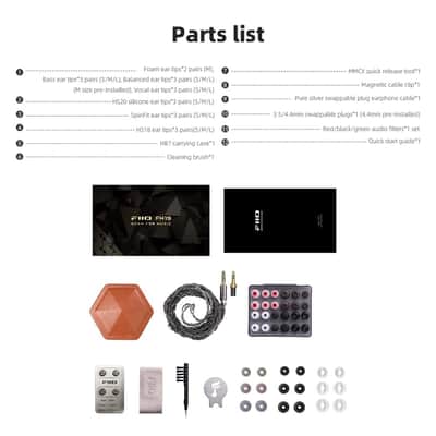 FiiO FH19 HiFi IEM Earphone| 2 Dynamic+ 6 BA Hybrid Driver IEM, Detachable MMCX Headphone Cable for Musician Audiophile image 9